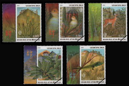 Postzegels Berg Athos 2010-2