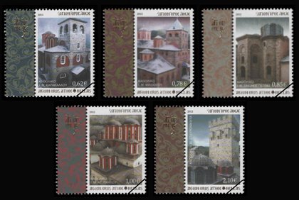 Postzegels Berg Athos 2012-3